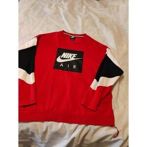Vintage Nike Air Pullover Sweatshirt XXL One Side Zip Black Tag